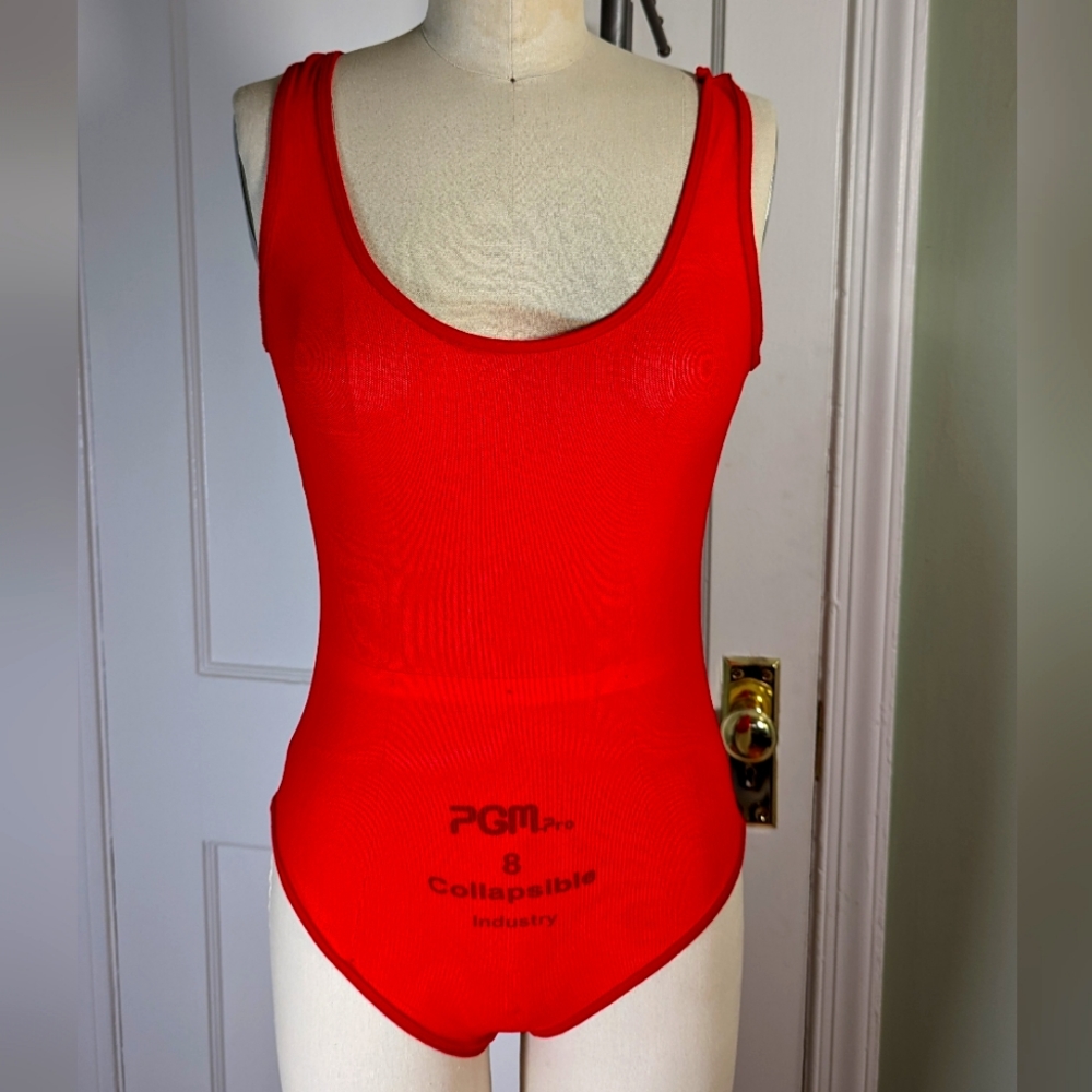 American Apparel Red Bodysuit